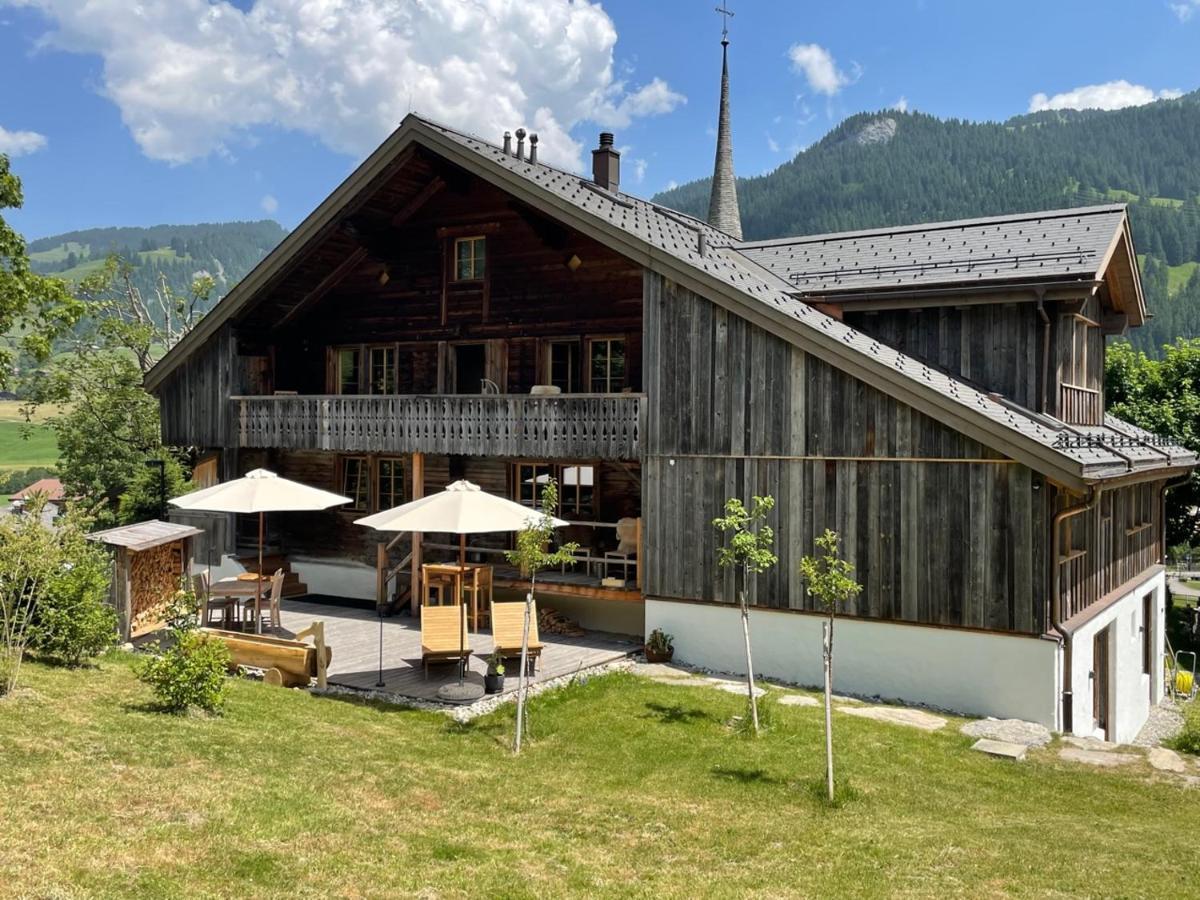 Alpen Charme - Chalet D'Hotes Et Spa Gsteig Exterior photo